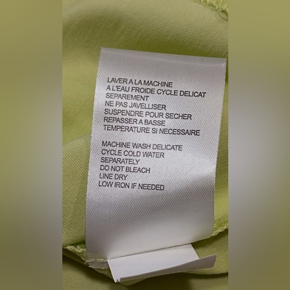 Tribal Zip Front Jacket Size 10 Lime Green  Ruched Detailing Casual - Picture 8 of 11